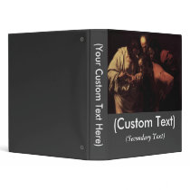 The Incredulity of Saint Thomas 3 Ring Binder