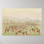 The Indian Ball Game, c.1832 Print