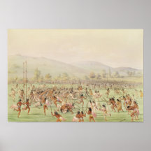 The Indian Ball Game, c.1832 Print