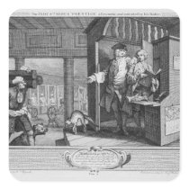 The Industrious 'Prentice a Favourite Square Sticker
