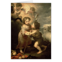 The Infants Christ and John the Baptist Greeting Card