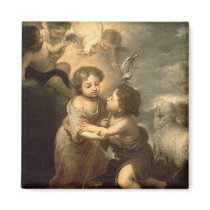 The Infants Christ and John the Baptist Magnets