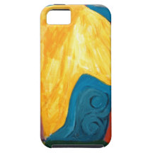 The Influx of Yellow Glacier(abstract landscape) iPhone 5 Cases