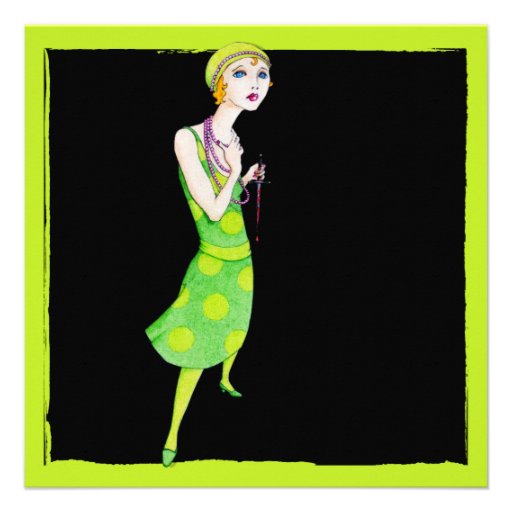 The Ingenue black Murder Mystery Invitation