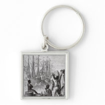 The Inhabitants of Boston Throw Keychains