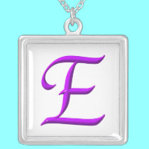 The Initial E Sterling Silver Necklace by Artists4God The Initial E Sterling Silver Necklace