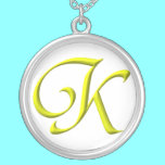 The Initial K Sterling Silver Necklace necklaces