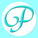 The Initial P stickers
