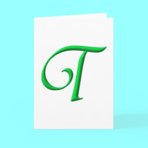 The Initial T cards by Artists4God The Initial T cards