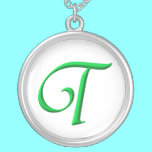 The Initial T Sterling Silver Necklace necklaces