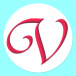 The Initial V stickers