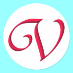 The Initial V stickers