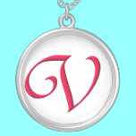 The Initial V Sterling Silver Necklace necklaces