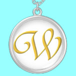 The Initial W Sterling Silver Necklace necklaces