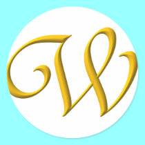 The Initial W stickers