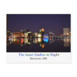 The Inner Harbor at Night Postcard