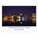 The Inner Harbor at Night Postcard