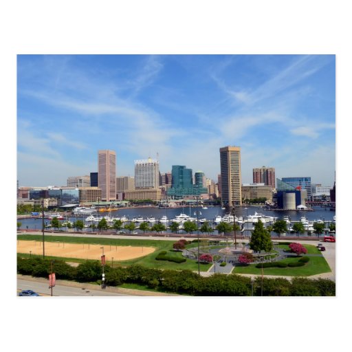 The Inner Harbor of Baltimore Postcard