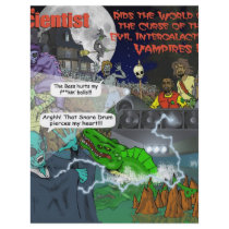 The Intergalactic Vampires Stickers flyers by izhmel The Intergalactic Vampires Stickers flyers