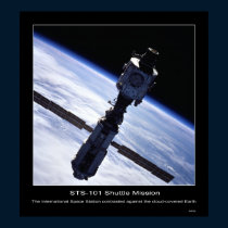The International Space Station taken in 2000 posters