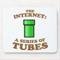 the internet - it�s a series of tubes - ted steven mousepads