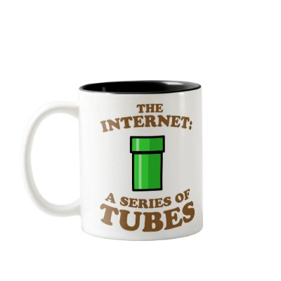 the internet - it�s a series of tubes - ted steven coffee mug by strk3