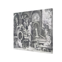 The Invention of Gunpowder Stretched Canvas Prints