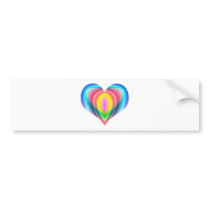 The Inviting Heart bumper stickers by mohsenart The Inviting Heart bumper stickers