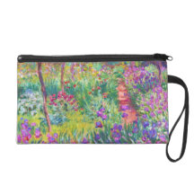The Iris Garden at Giverny Claude Monet cool, old, Wristlets