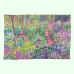 The Iris Garden at Giverny Claude Monet cool, old, kitchen towels