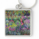 The Iris Garden at Giverny, Claude Monet Key Chains