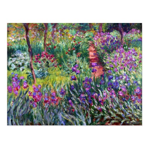 The Iris Garden at Giverny, Claude Monet Postcards