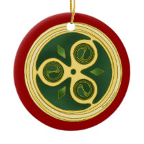 The Irish Christmas Spiral Ornament ornaments