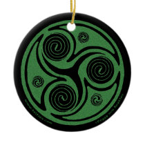 The Irish Triskel Spiral Ornament #1 ornaments