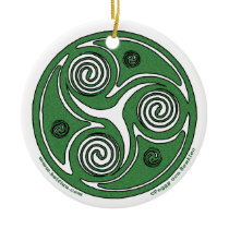 The Irish Triskel Spiral Ornament #2 ornaments