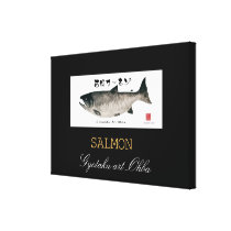 The Ishikari salmon!　JAPAN SALMON Gallery Wrap Canvas