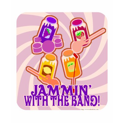The Jammin Jam Band Tee Shirt by Saywhattees