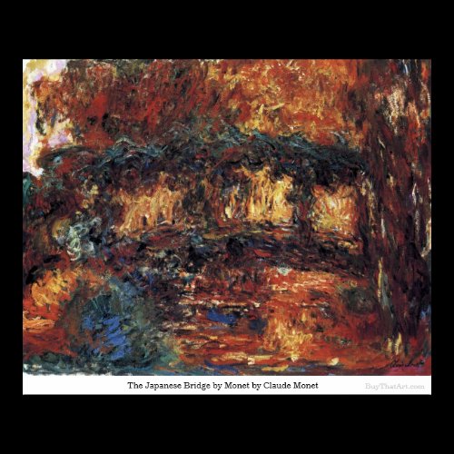 The Japanese Bridge by Monet by Claude Monet Posters