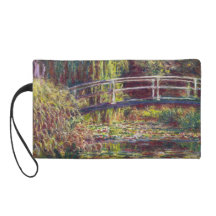 The Japanese Bridge Claude Monet cool, old, master Wristlet Clutch