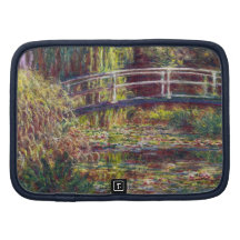 The Japanese Bridge Claude Monet cool, old, master Folio Planner