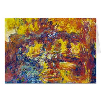 The Japanese Bridge Claude Monet Stationery Note Card