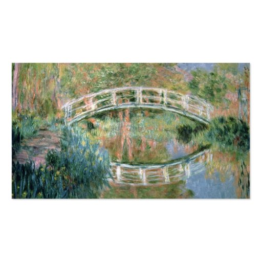 The Japanese Bridge, Giverny, 1892 (oil on canvas) Business Card Templates (back side)