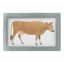 The Jersey Milk Cow Belt Buckle