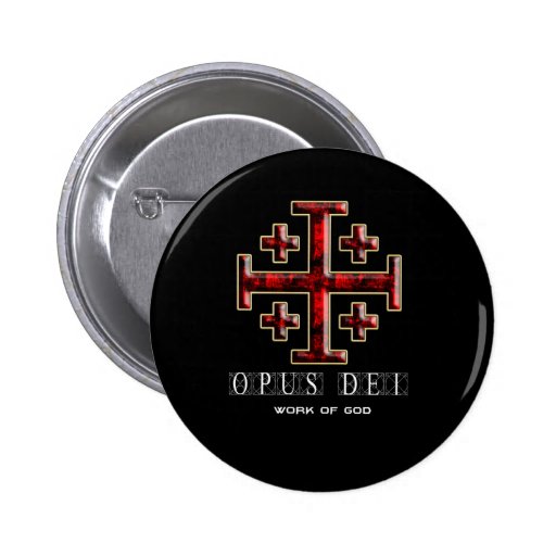 The Jerusalem Cross Ver 1 Opus Dei Black Pins Zazzle 