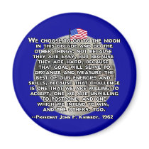 The JFK Quote That Sent Humans to the Moon Magnets