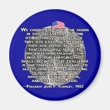 The JFK Quote That Sent Humans to the Moon Magnets
