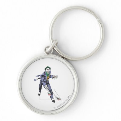 The Joker Casts Cards keychains