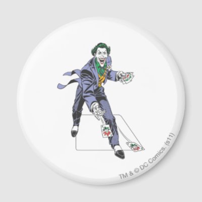 The Joker Casts Cards magnets