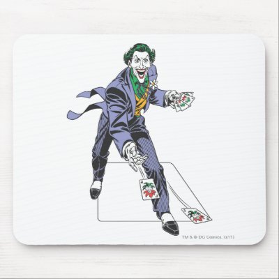 The Joker Casts Cards mousepads