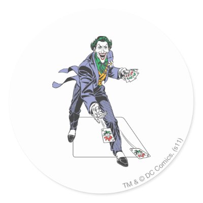 The Joker Casts Cards stickers